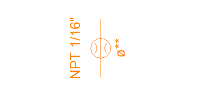 NPT 1/16" under SAE#3 plug